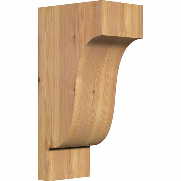 Ekena Millwork Newport Smooth Corbel, Western Red Cedar, 5 1/2"W x 8"D x 16"H COR06X08X16NEW00SWR - main